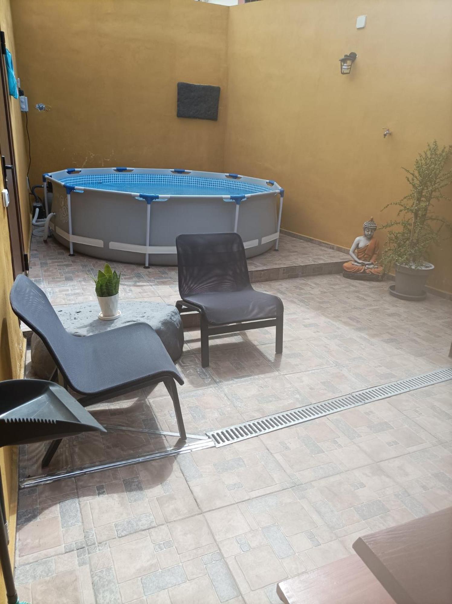 Tradicional Casa Canaria Con Piscina Y Vistas Al Teide 이코드레로스비노스 외부 사진