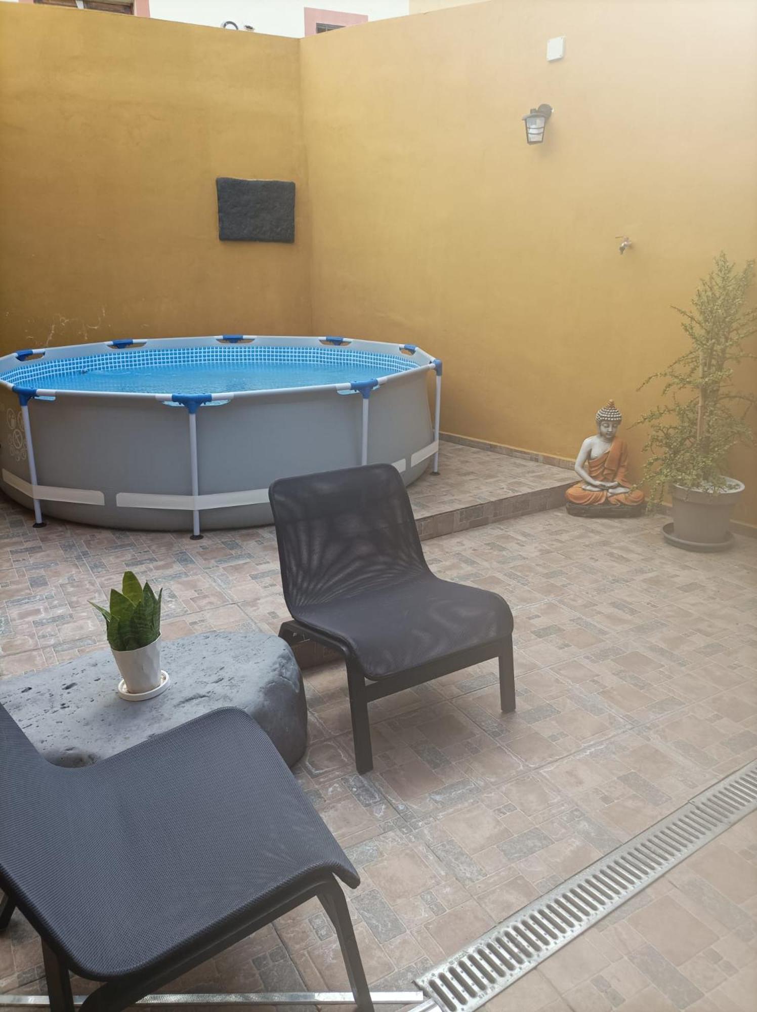 Tradicional Casa Canaria Con Piscina Y Vistas Al Teide 이코드레로스비노스 외부 사진