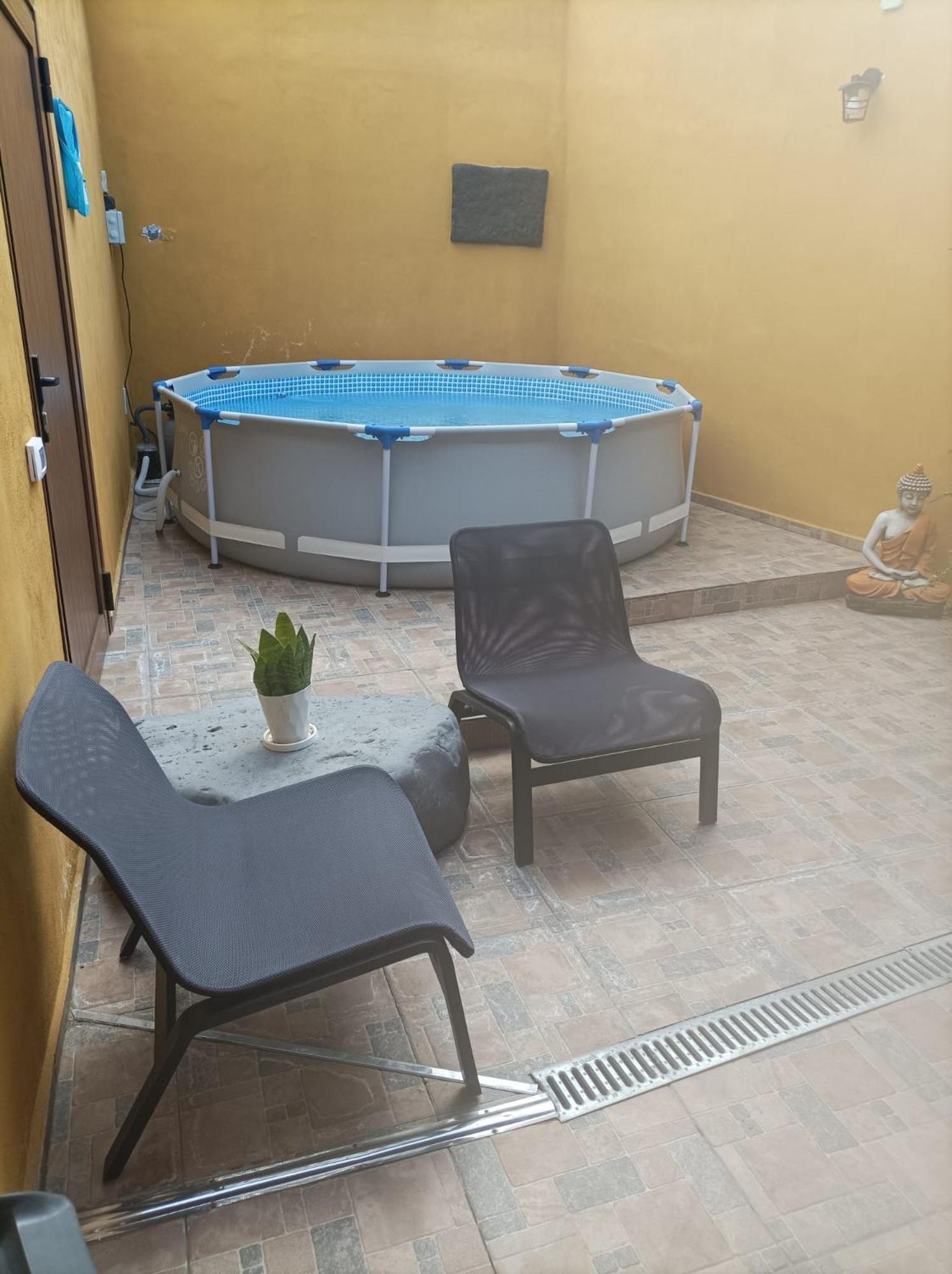 Tradicional Casa Canaria Con Piscina Y Vistas Al Teide 이코드레로스비노스 외부 사진